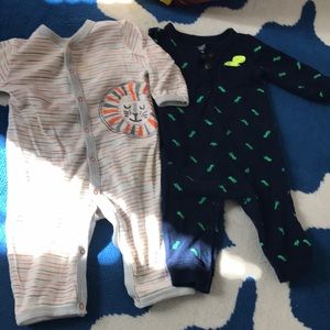 Two baby pajamas